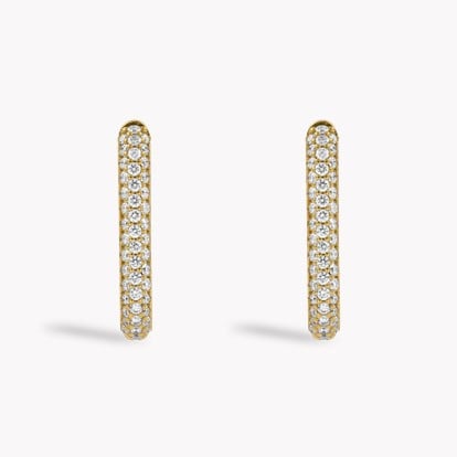 Havana 1.086ct Brilliant Cut Diamond Hoop Earrings