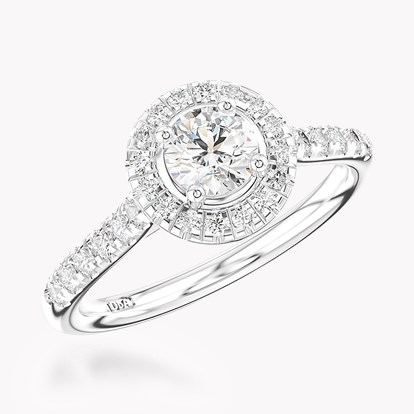 0.38ct Diamond Cluster Ring Platinum Celestial Setting