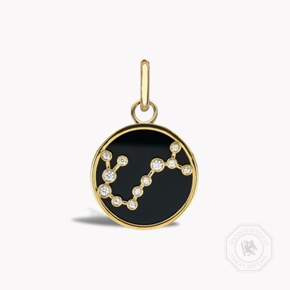 Constellation Diamond and Black Onyx Scorpio Pendant Charm