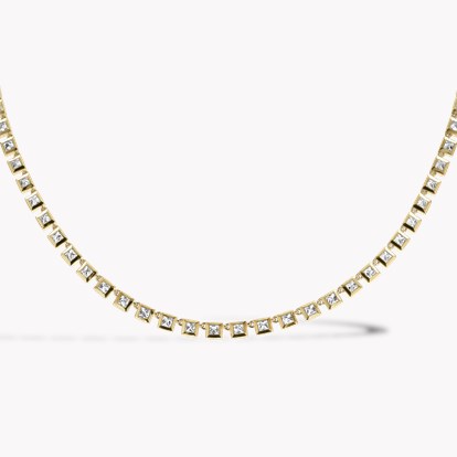 RockChic 5.93ct Inverted Princess Cut Diamond Necklace