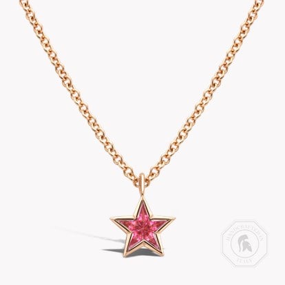 RockStar Ruby Pendant 0.21ct in 18ct Rose Gold