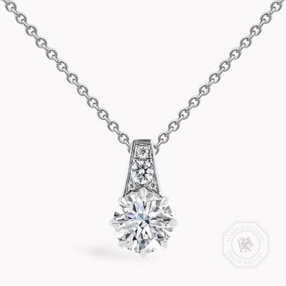 Antrobus 2.12ct Diamond Solitaire Pendant in 18ct White Gold