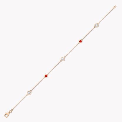 Sundance Ruby and Diamond Bracelet 0.75ct in 18ct Rose Gold