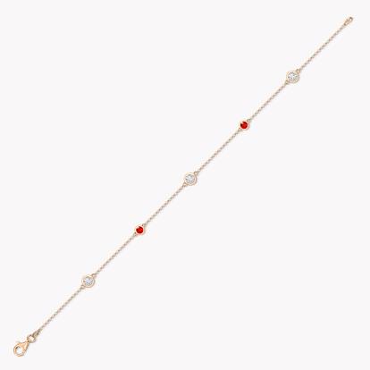 Sundance Ruby and Diamond Bracelet 0.74ct in 18ct Rose Gold