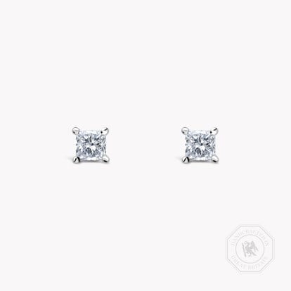 Princess Cut Diamond Stud Earrings