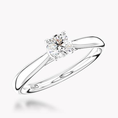 0.30CT Diamond Solitaire Ring Platinum Gaia Setting