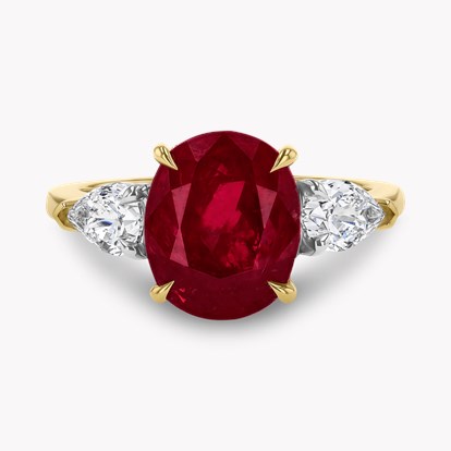 Masterpiece 5.52ct Kenyan Ruby and Diamond Ring