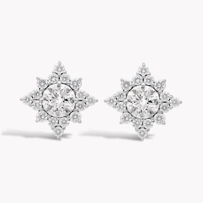 Starstruck Diamond Earrings 1.47ct in 18ct White Gold