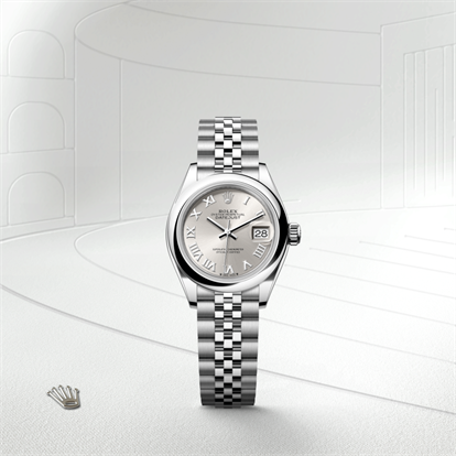 Lady-Datejust, Oyster, 28 mm, Oystersteel watch