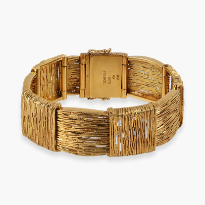 1960s Cartier Textured Gold Bracelet