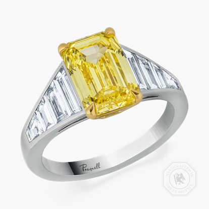 Masterpiece 3.01ct South African Fancy Vivid Yellow Diamond Ring
