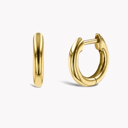 Small Hoop Earrings 13mm in 18ct Yellow Gold