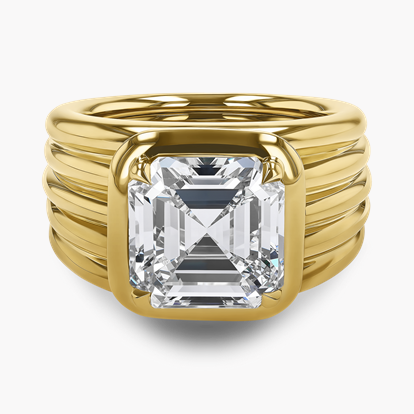 Masterpiece Weave Setting 5.06ct Diamond Solitaire Ring