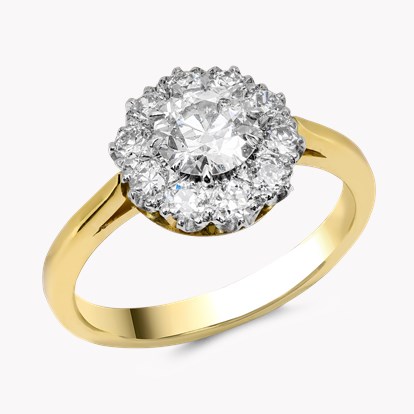 Brilliant Cut 0.65ct Diamond Cluster Ring