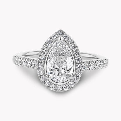 Pear Shaped Diamond Cluster Ring