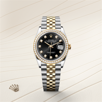Datejust 36, Oyster, 36 mm, Oystersteel, yellow gold and diamonds watch