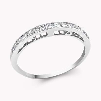 Contemporary Square Cut 0.45ct Diamond Ring