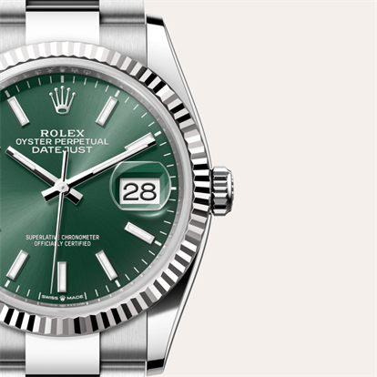 Datejust 36, Oyster, 36 mm, Oystersteel and white gold watch