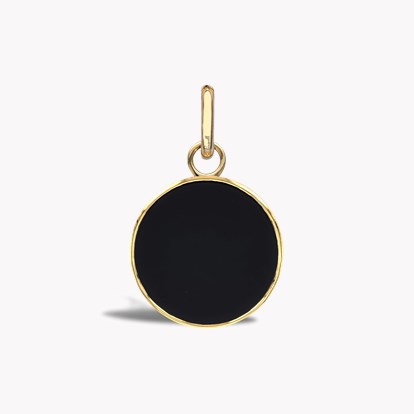 Constellation Diamond and Black Onyx Aries Pendant Charm