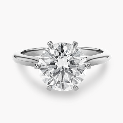 Classic Six-Claw 3.10ct Brilliant Cut Diamond Ring