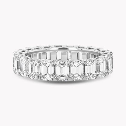 Emerald Cut 4.53ct Diamond Full Eternity Ring
