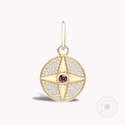 Spinel Pendant Charm in 18ct Yellow Gold
