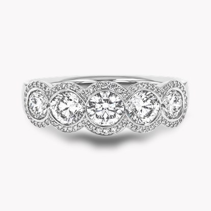 Brilliant Cut 1.68ct Five Stone Diamond Ring
