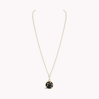 Constellation Diamond and Black Onyx Libra Pendant Charm