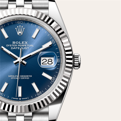 Datejust 41, Oyster, 41 mm, Oystersteel and white gold watch