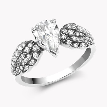 Tiara 0.90ct Diamond Solitaire Ring in Platinum
