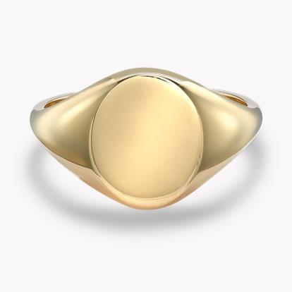 Oval Signet Ring in 9ct Yellow Gold