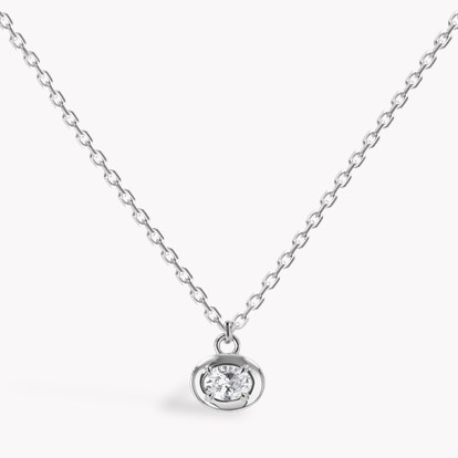 Skimming Stone 0.50ct Angola Diamond Pendant