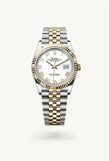 Rolex Datejust 36 Oyster, 36 mm, Oystersteel and yellow gold