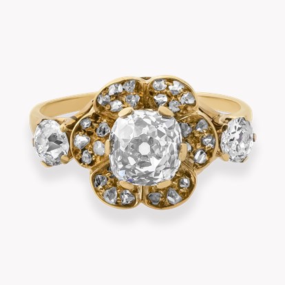 Victorian Old Mine Cut Diamond Ring