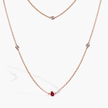 Sundance Ruby and Diamond Necklace