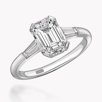 Regency 1.20ct Diamond Solitaire Ring - Emerald Cut in Platinum