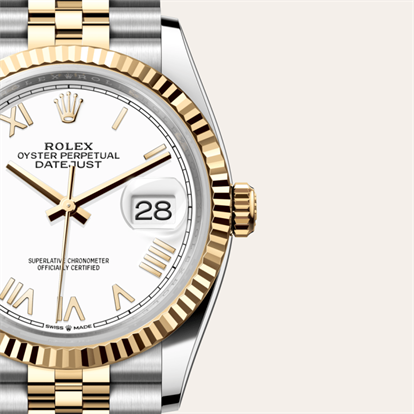 Datejust 36, Oyster, 36 mm, Oystersteel and yellow gold watch
