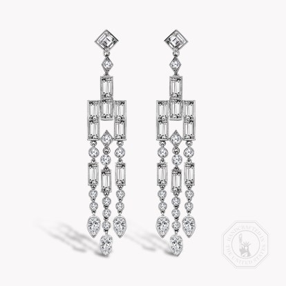 Mixed Cut Diamond Earrings