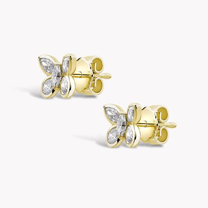 Butterfly Diamond Stud Earrings