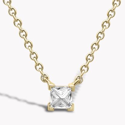 RockChic Diamond Solitaire Pendant 0.20ct in 18ct Yellow Gold