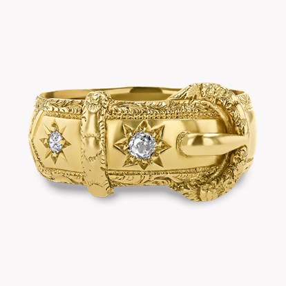 Edwardian Diamond Buckle Ring
