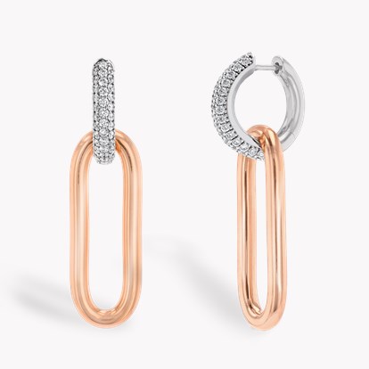 Havana Diamond Drop Earrings in 18ct Rose Gold