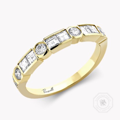 Antrobus 0.82ct Diamond Half Eternity Ring in 18ct Yellow Gold