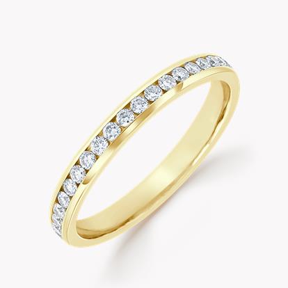 Brilliant Cut Diamond Eternity Ring 0.63ct in 18ct Yellow Gold