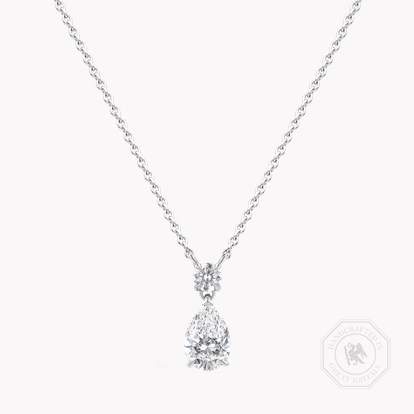 Pear Shaped 0.90ct Diamond Pendant