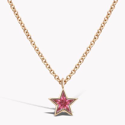 RockStar Ruby Pendant 0.21ct in 18ct Rose Gold