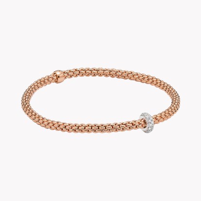 FOPE Prima Flex'It 0.18ct Diamond Bracelet 0.18ct in 18ct Rose Gold