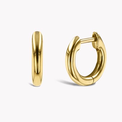 Small Hoop Earrings 15mm in 18ct Yellow Gold