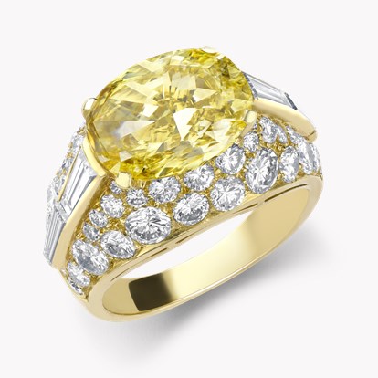 Bvlgari Yellow Diamond Trombino Ring 3.49ct in 18ct Yellow Gold