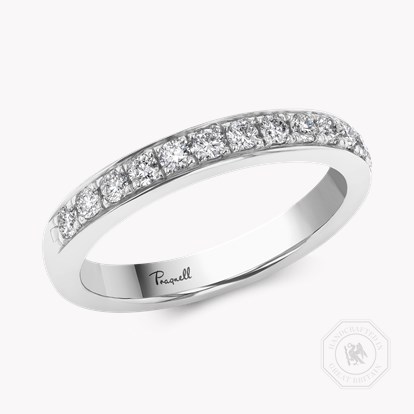 Brilliant Cut Diamond Half Eternity Ring